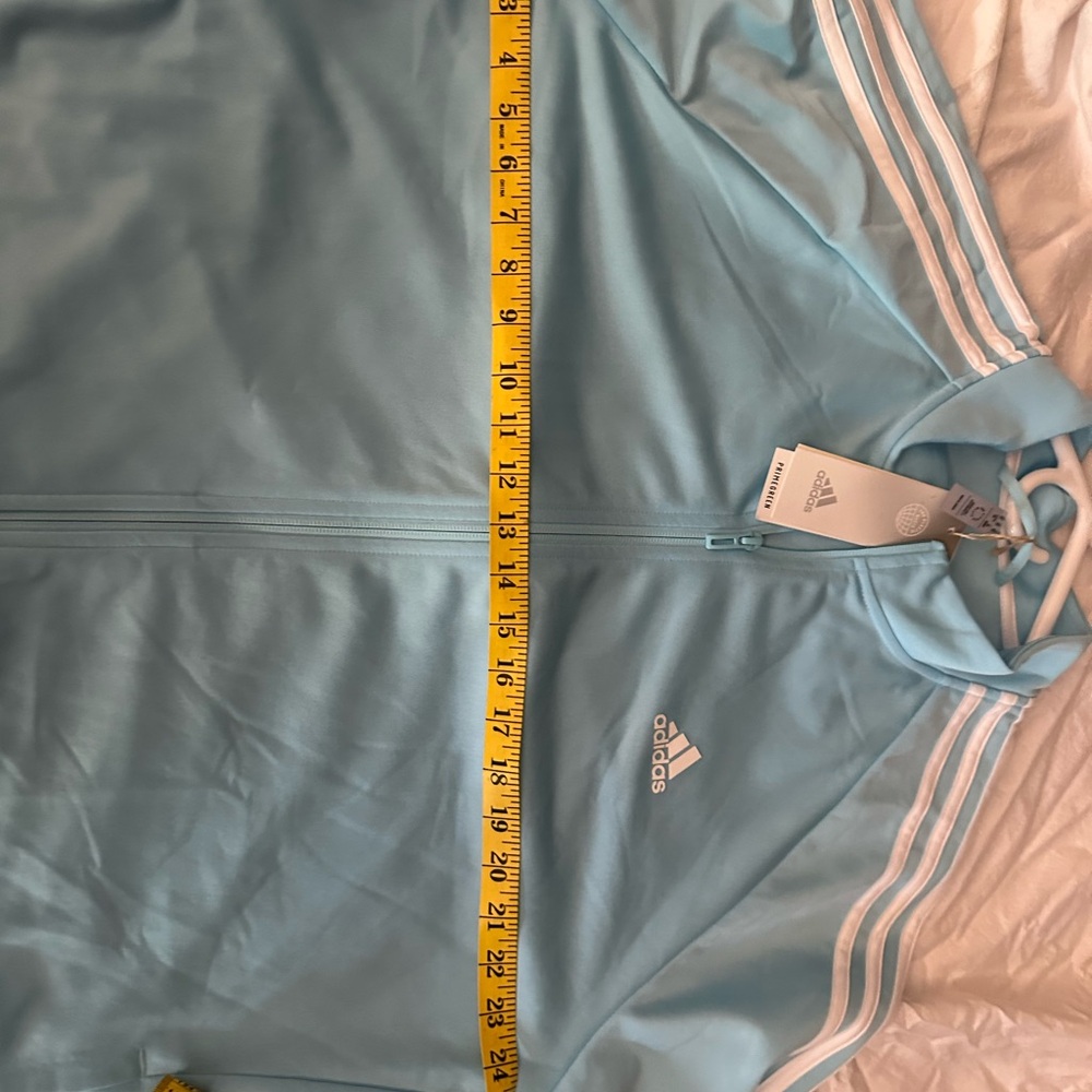 Adidas Women’s 3xl New With Tags Primegreen Sky Blue Jacket